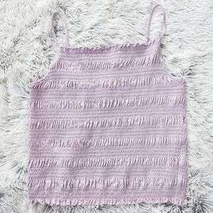 H&M Lavender Smocked Camisole